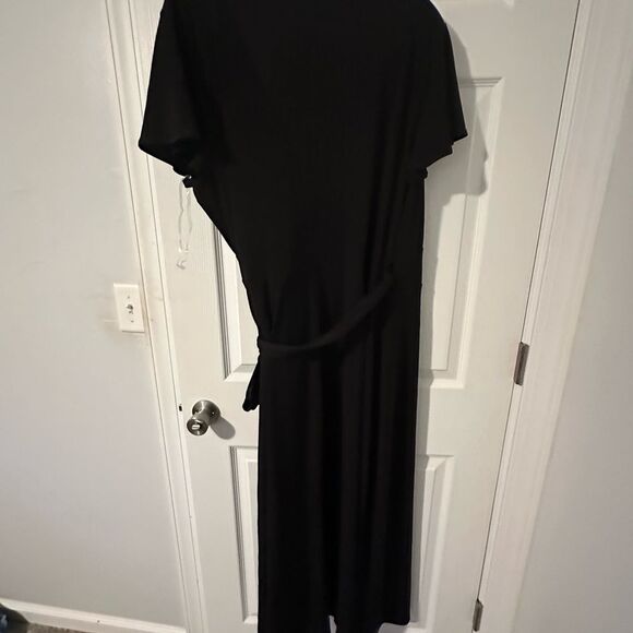 NWT Lane Bryant Elegant Black Wrap Dress - Size 18/20 - Picture 5 of 9